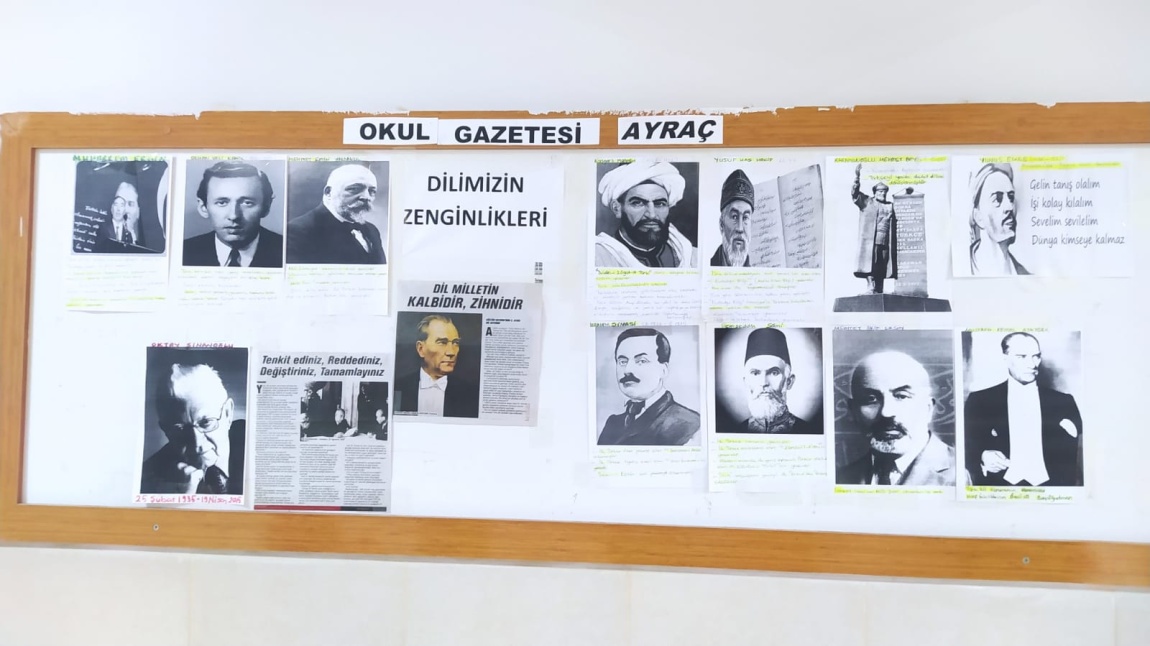 Dilimizin Zenginlikleri Kapsamında Okulumuzda Panolarımızı Hazırladık